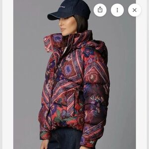 Avec Les Filles Multicolor Floral Puffer Jacket